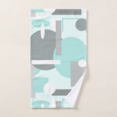 Bleke pasta-kleuren Abstracte kunstgeometrie Bad Handdoek (Handdoek)