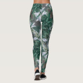 Bleke pasteelgroene witte, niet-gedomesticeerde me leggings (Achterkant)