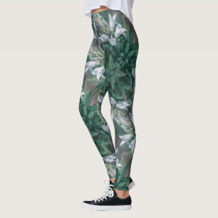 Bleke pasteelgroene witte, niet-gedomesticeerde me leggings