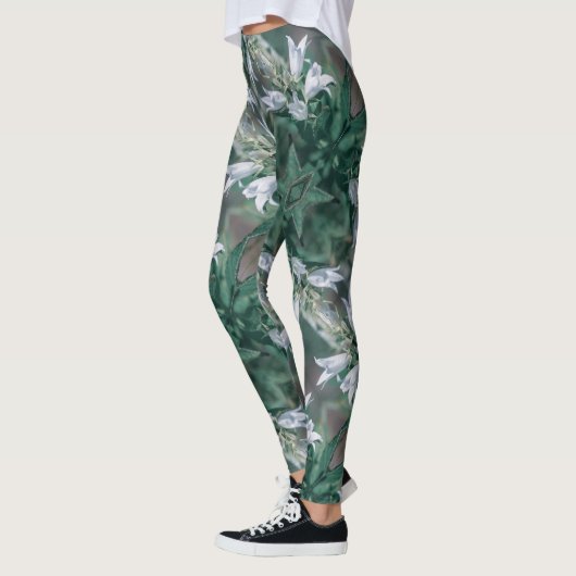 Bleke pasteelgroene witte, niet-gedomesticeerde me leggings (Links)