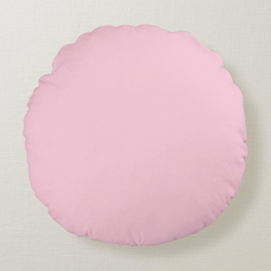 Bleke pastel Baby Roze effen effen kleur kussen (Voorkant)