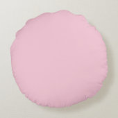 Bleke pastel Baby Roze effen effen kleur kussen (Achterkant)