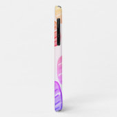 Bleke Pastel kleurenroze bladeren iPhone 11 Hoesje (Achterkant/links)