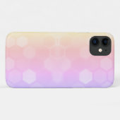 Bleke Pastel Pink Honeybee Cell iPhone 11 Hoesje (Achterkant (horizontaal))