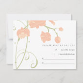 Bleke pekroze roze orchideeën RSVP Kaartje (Voorkant)