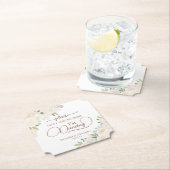 Bleke perzik bloem neem mijn Drink bruiloft niet Kartonnen Onderzetters (Insitu)