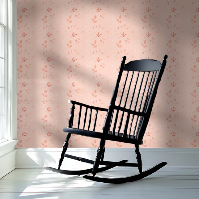 Bleke perzik delicate bloem behang (Creator heeft geüpload)