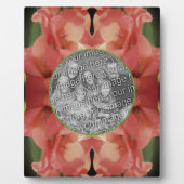 Bleke perzik gladiolus bloem Voeg je foto toe Fotoplaat (Voorkant)