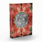 Bleke perzik Gladiolus Flower Voeg uw Fotoblokken (Links)