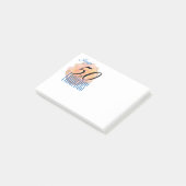 Bleke perzik Roos 50 en Fabulous Birthday Party Post-it® Notes (Schuin)