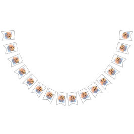 Bleke perzik Roos 50 en Fabulous Birthday Party Vlaggetjes