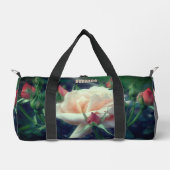 Bleke Perzik Roos Bloem Natuur Gepersonaliseerd Plunjezak (Voorkant)