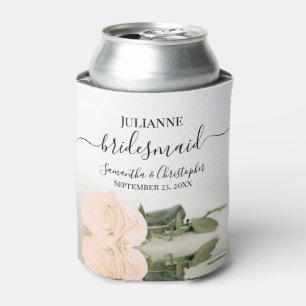 Bleke perzik Roos Elegante bruidsmeisje bruiloft Blikjeskoeler