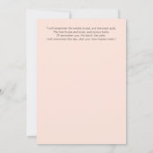 Bleke perzik Rozen groen foto dank u kaarten (Achterkant)