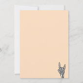 Bleke perzik slecht twee het bot 2e verjaardagsfee kaart (Achterkant)