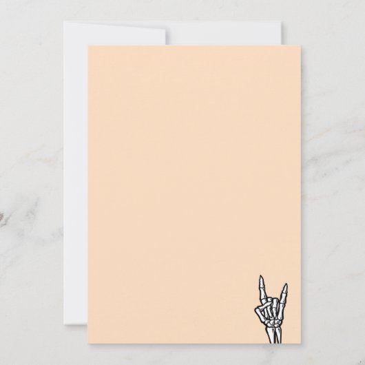 Bleke perzik slecht twee het bot 2e verjaardagsfee kaart (Achterkant)