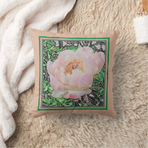 BLEKE PINK EN PEACHY COLORED PEONY/DIGITAL EFFECTE