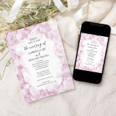 Bleke Pink Hydrangea Flowers Waterverf Weddenschap Kaart