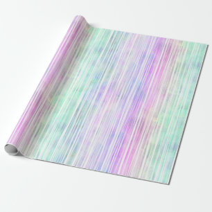 bleke regenboog penseelstreken : cadeaupapier