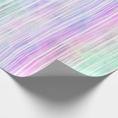 bleke regenboog penseelstreken : cadeaupapier (Hoek)