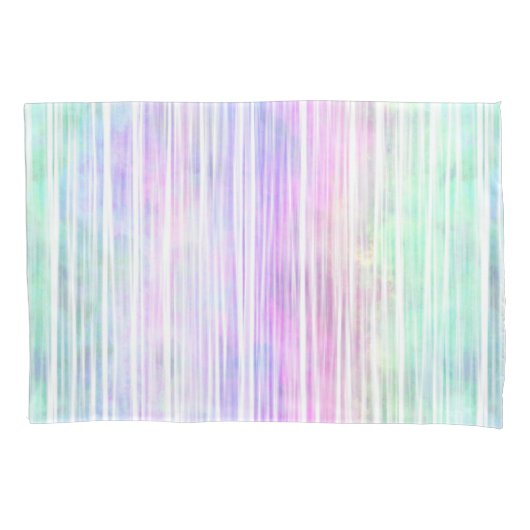 bleke regenboog penseelstreken : kussensloop (Voorkant-Links)