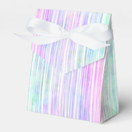 bleke regenboogkwaststrepen : bedankdoosjes