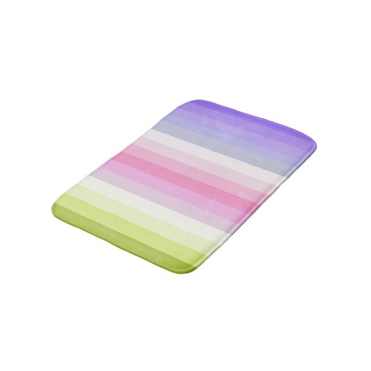 Bleke regenboogstrips voor het decor badmat (Gekanteld)