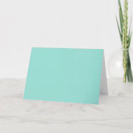 Bleke Robin Egg Blue Solid Color Bedankkaart