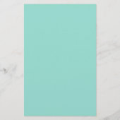 Bleke Robin Egg Blue Solid Color Briefpapier (Achterkant)