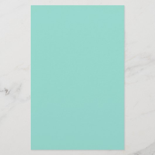 Bleke Robin Egg Blue Solid Color Briefpapier (Achterkant)