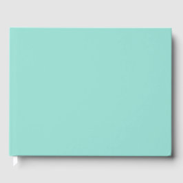 Bleke Robin Egg Blue Solid Color Gastenboek