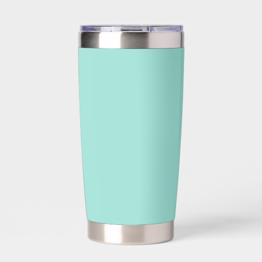 Bleke Robin Egg Blue Solid Color Geïsoleerde Drinkbeker (Voorkant)