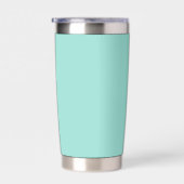 Bleke Robin Egg Blue Solid Color Geïsoleerde Drinkbeker (Rechts)