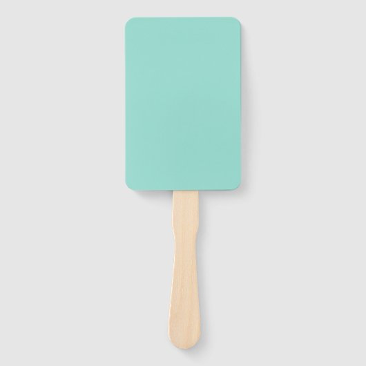 Bleke Robin Egg Blue Solid Color Handwaaier (Voorkant)