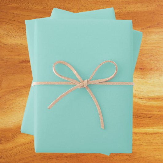 Bleke Robin Egg Blue Solid Color Inpakpapier Vel