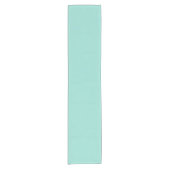 Bleke Robin Egg Blue Solid Color Korte Tafelloper (Voorkant)