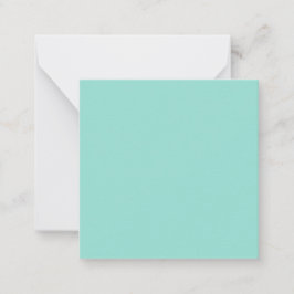 Bleke Robin Egg Blue Solid Color Notitiekaartje