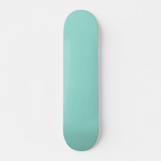 Bleke Robin Egg Blue Solid Color Persoonlijk Skateboard (Voorkant)