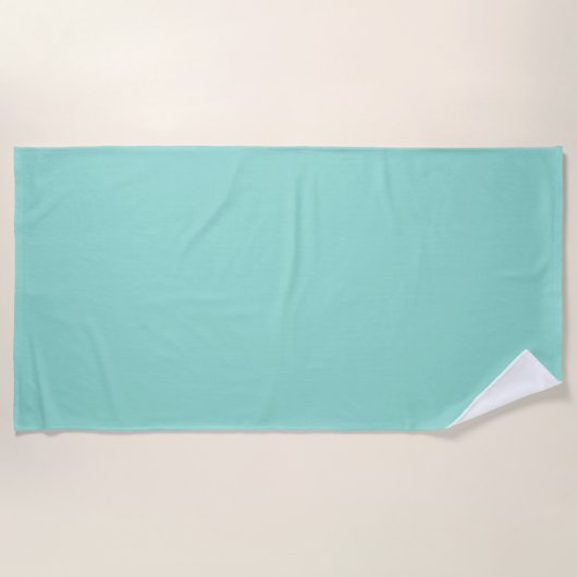 Bleke Robin Egg Blue Solid Color Strandlaken (Voorkant)