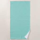 Bleke Robin Egg Blue Solid Color Strandlaken (Voorkant)