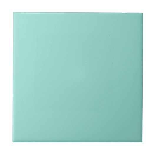 Bleke Robin Egg Blue Solid Color Tegeltje (Voorkant)