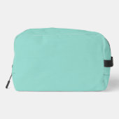 Bleke Robin Egg Blue Solid Color Toilettasje (Achterkant)