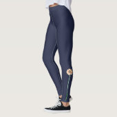 Bleke Rode Gerbera Bloem Leggings Panty (Links)