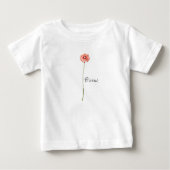 Bleke Rode Gerbera Bloem! Peuter Hoodie (Voorkant)