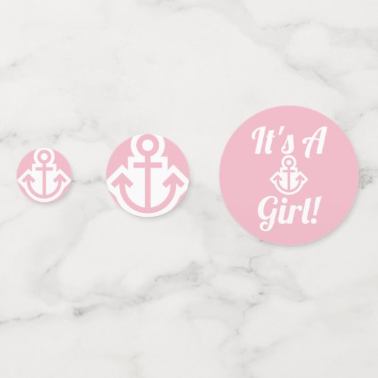 Bleke Roze Anker Confetti (Voorkanten)