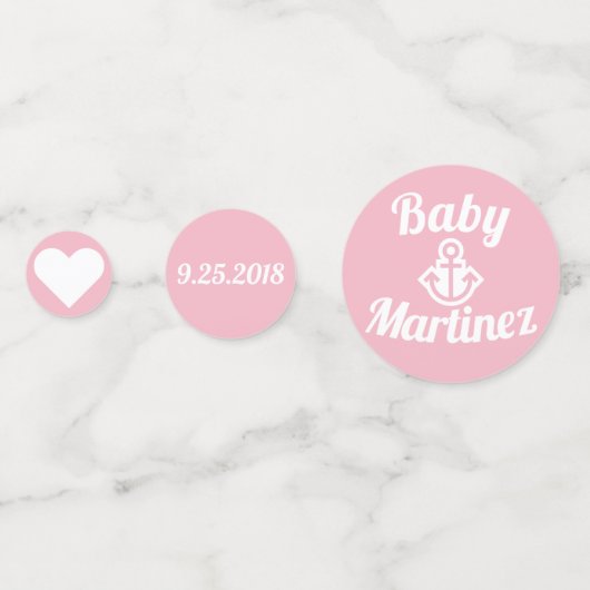 Bleke Roze Anker  Confetti (Achterkanten)