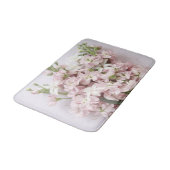 Bleke roze bloesems badmat (Gekanteld)