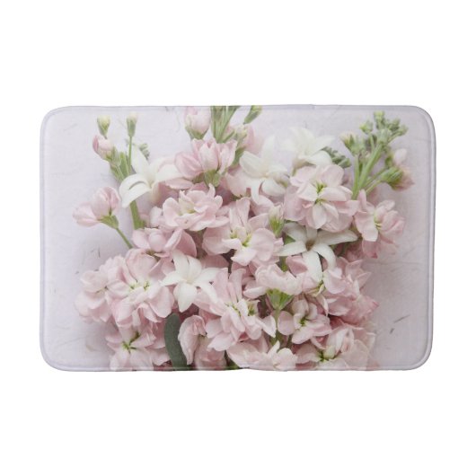 Bleke roze bloesems badmat (Voorkant)