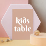 Bleke roze blush eenvoudige minimalistische bruilo kaart<br><div class="desc">Eenvoudige minimalistische bruiloft kinder tafel teken in pastel bleek roze,  stoffige blos,  crème kleuren. Geschikt voor verjaardag,  jubileum en een ander feest. Neem contact met me op als je nog meer objecten nodig hebt.</div>