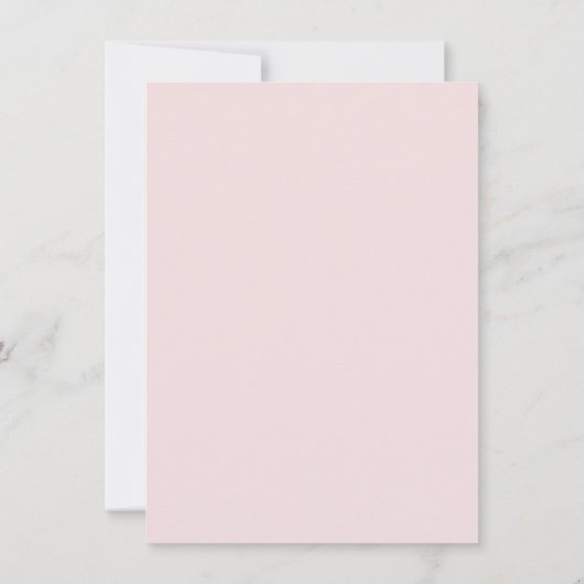 Bleke Roze Boog Doopuitnodiging Kaart (Achterkant)